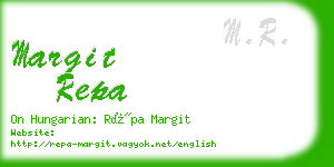 margit repa business card